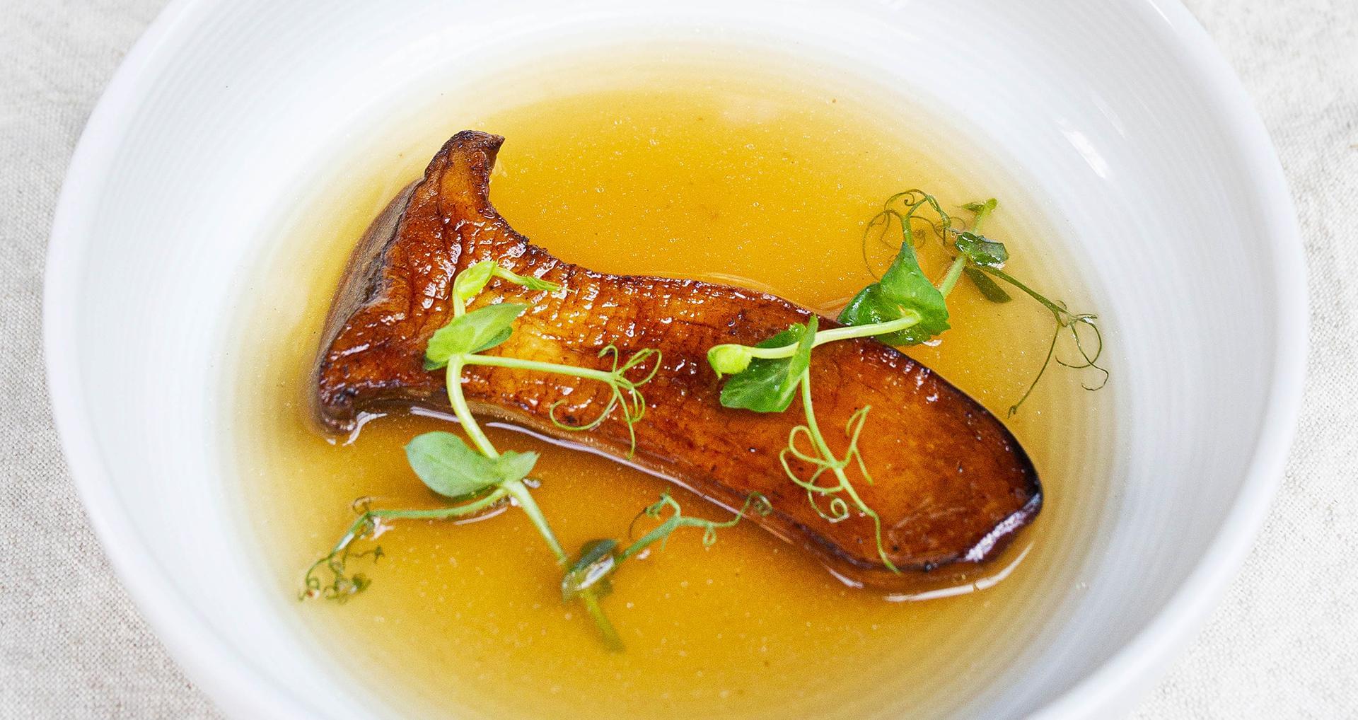 Tartine gastronomique aux pleurotes du panicaut